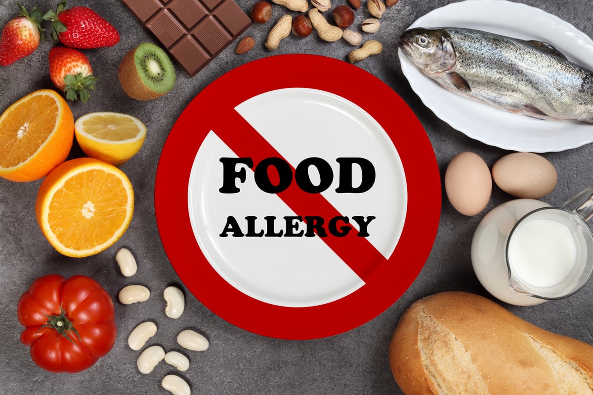 Allergy food concept